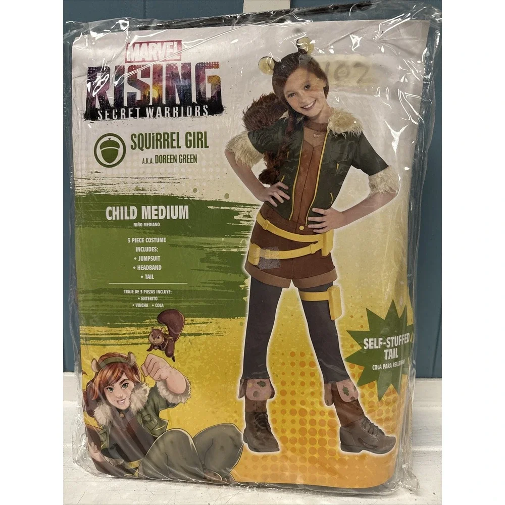 Marvel Rising Secret Warriors‎ Squirrel Girl Size M Halloween Child Costume 8-10 - Picture 2 of 4